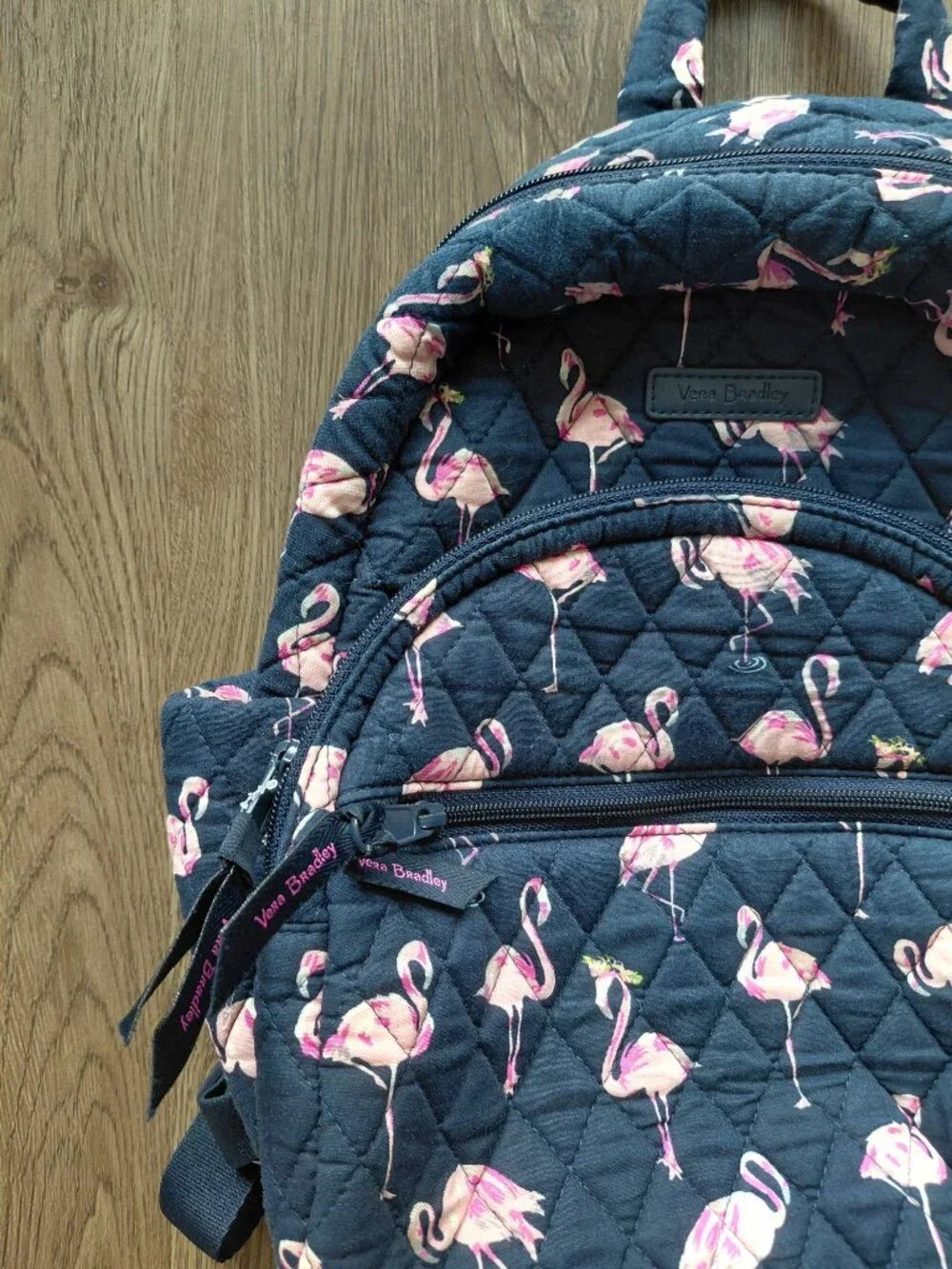 Vera Bradley Flamingo Pattern Mini Backpack